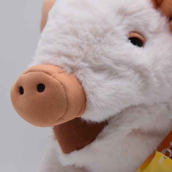 Folksmanis Plush Puppets Marionnettes Piglet Light Pink Stuffed Animal with Tags - Picture 3 of 10